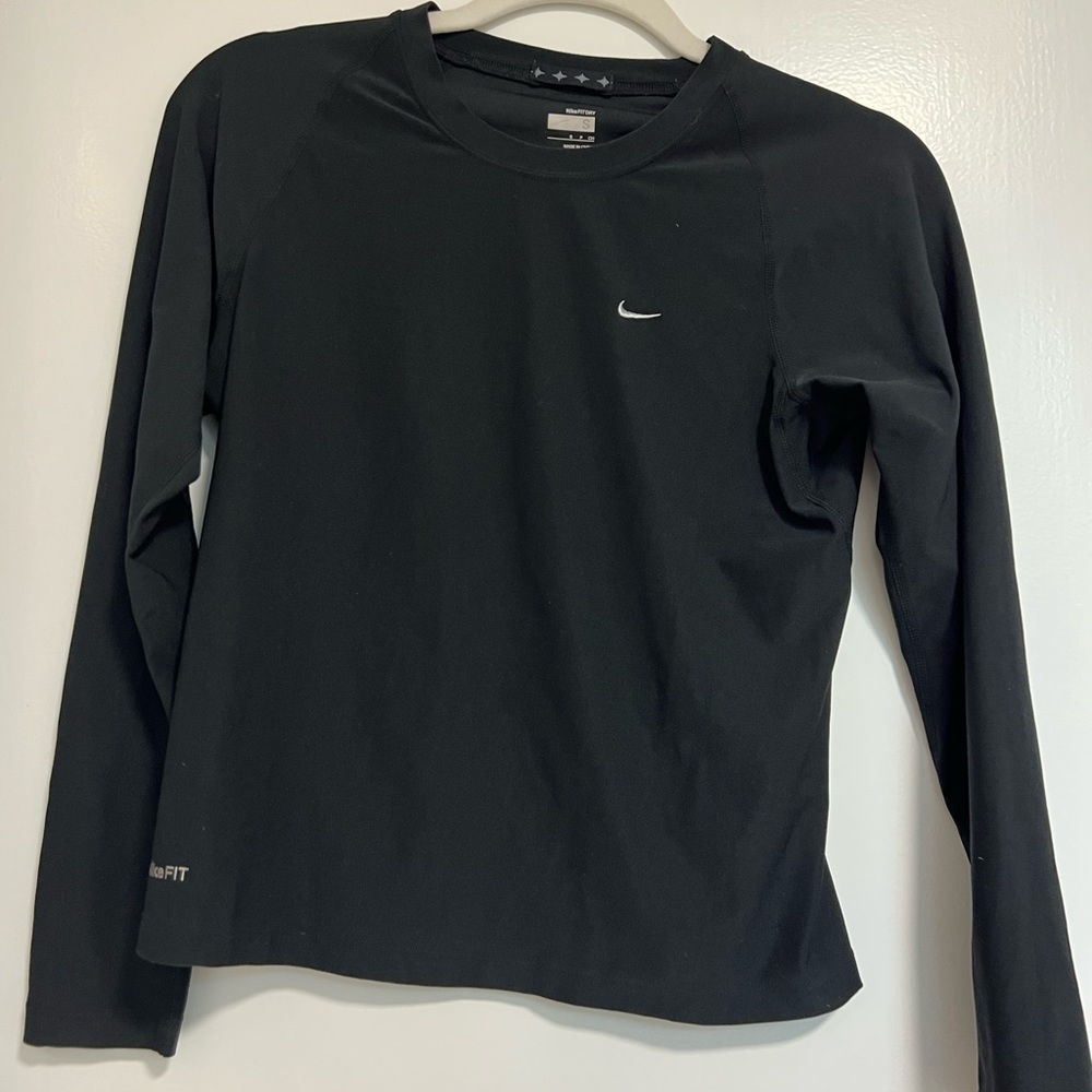 Black Nike Fit Dri long sleeve shirt